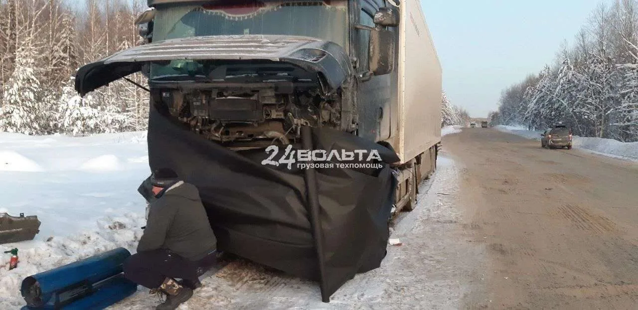 отогрев грузовых автомобилей