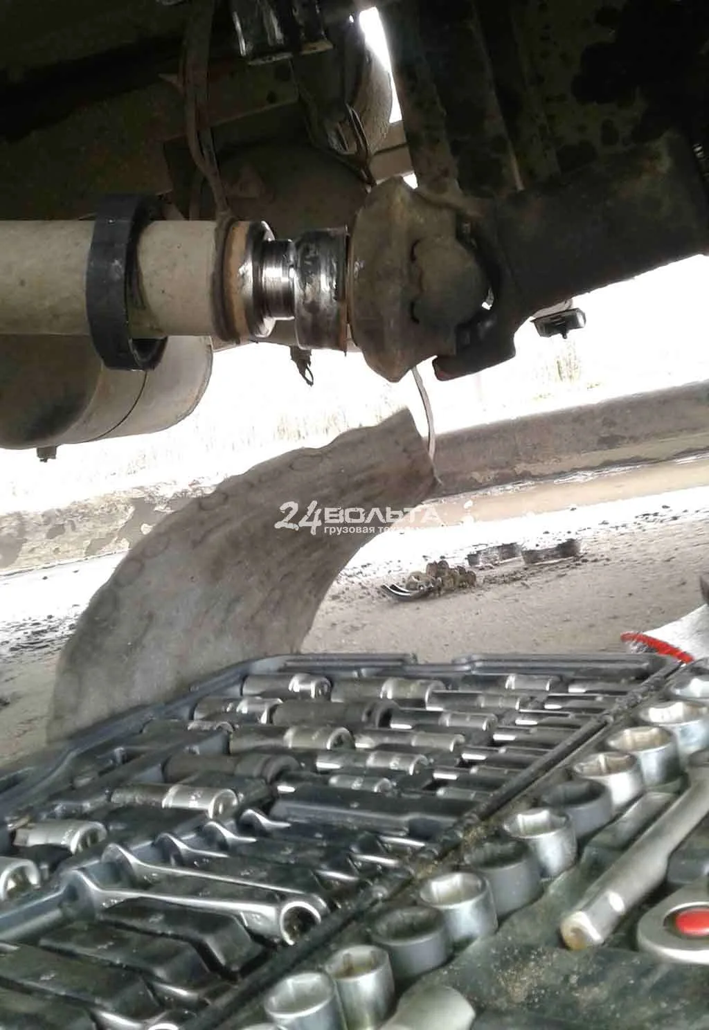Замена подвесного подшипника Mercedes